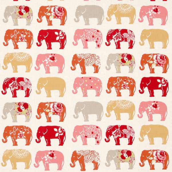 Studio G Montage Elephants Spice Roman Blind