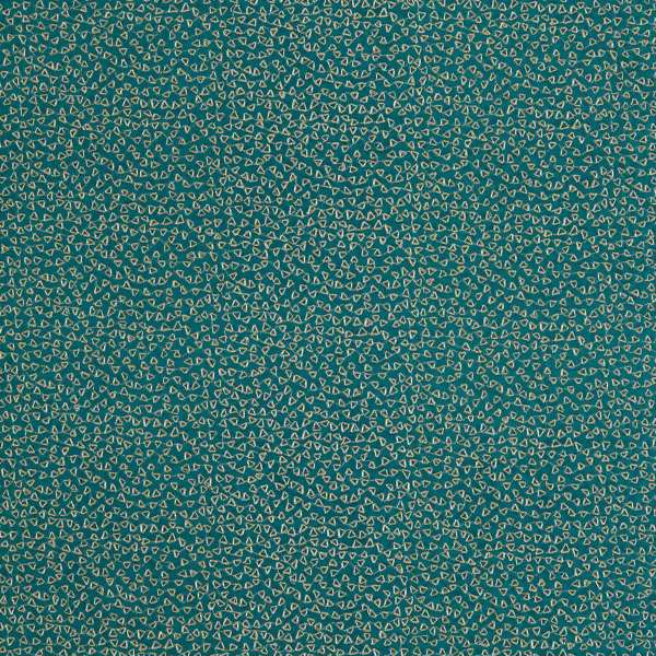 Clarke and Clarke Dimora Ricamo Teal Roman Blind