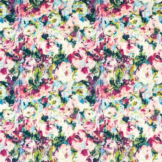 Clarke & Clarke Floral Flourish Kingsley Summer Velvet Cushion Covers