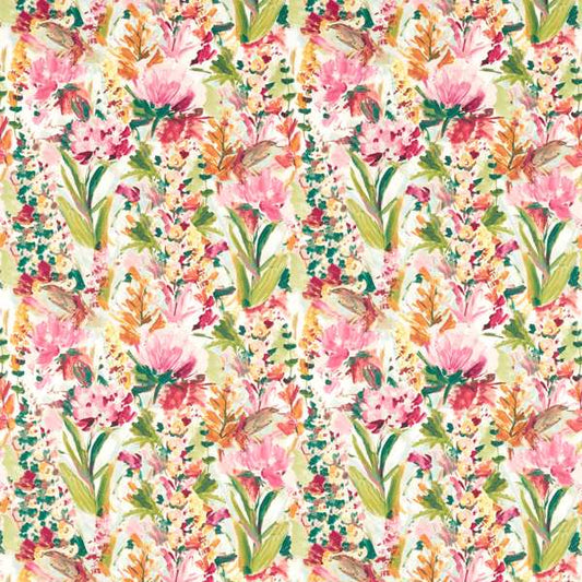 Clarke & Clarke Floral Flourish Hydrangea Mineral/Ochre Cushion Covers