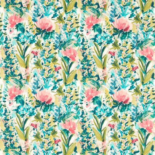 Clarke & Clarke Floral Flourish Hydrangea Spice/Forest Cushion Covers