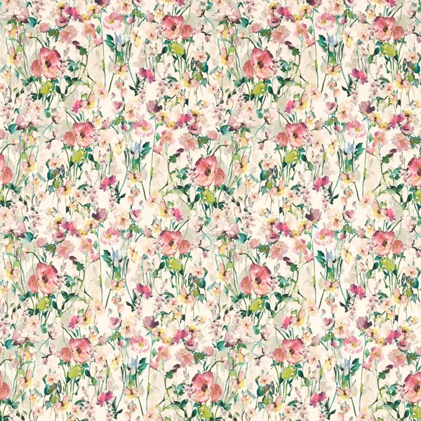 Clarke & Clarke Floral Flourish Wild Meadow Blush Cushion Covers