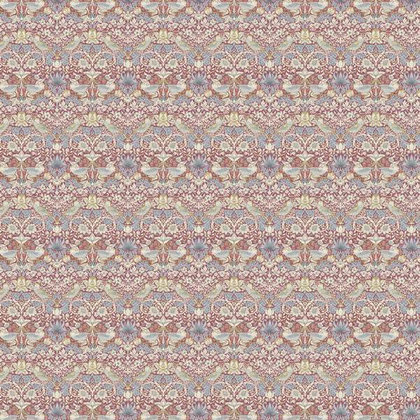 William Morris Strawberry Thief Plum Fabric