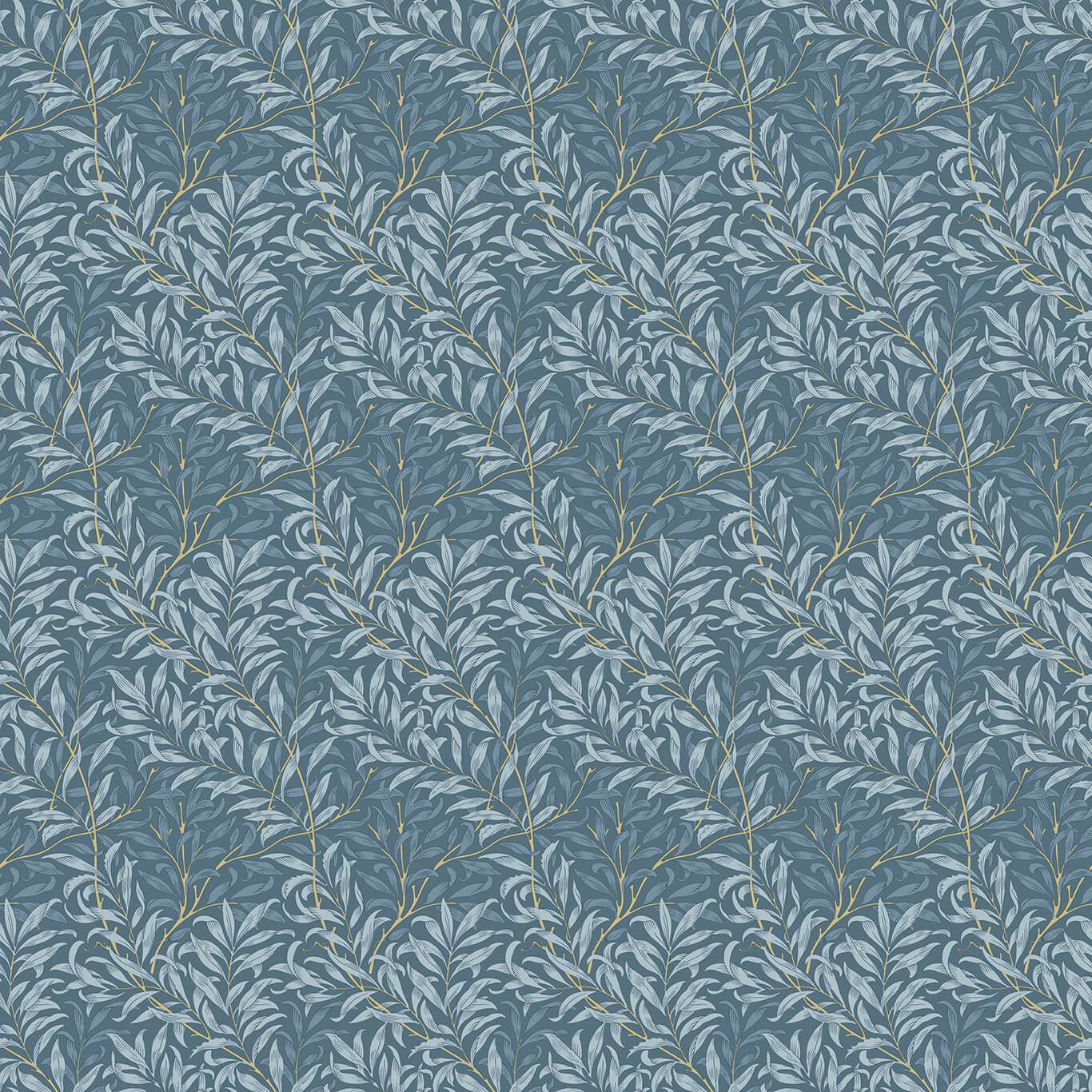 William Morris Willow Boughs Denim Roman Blind