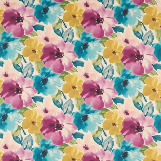 Clarke & Clarke Floral Flourish Thea Summer Linen Cushion Covers