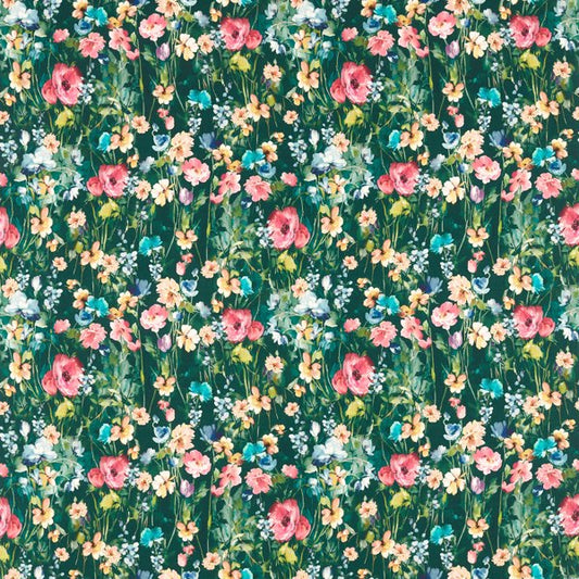 Clarke & Clarke Floral Flourish Wild Meadow Forest Cushion Covers