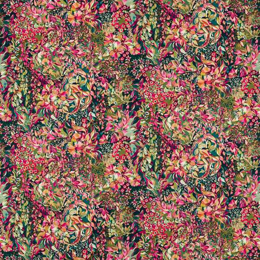 Ferndene Aubrey Forest/Raspberry Curtains